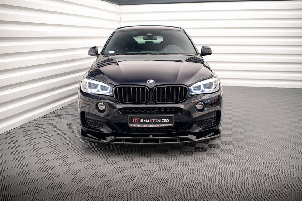 MAXTON DESIGN FRONT SPLITTER V.3 BMW X6 M-PACK F16