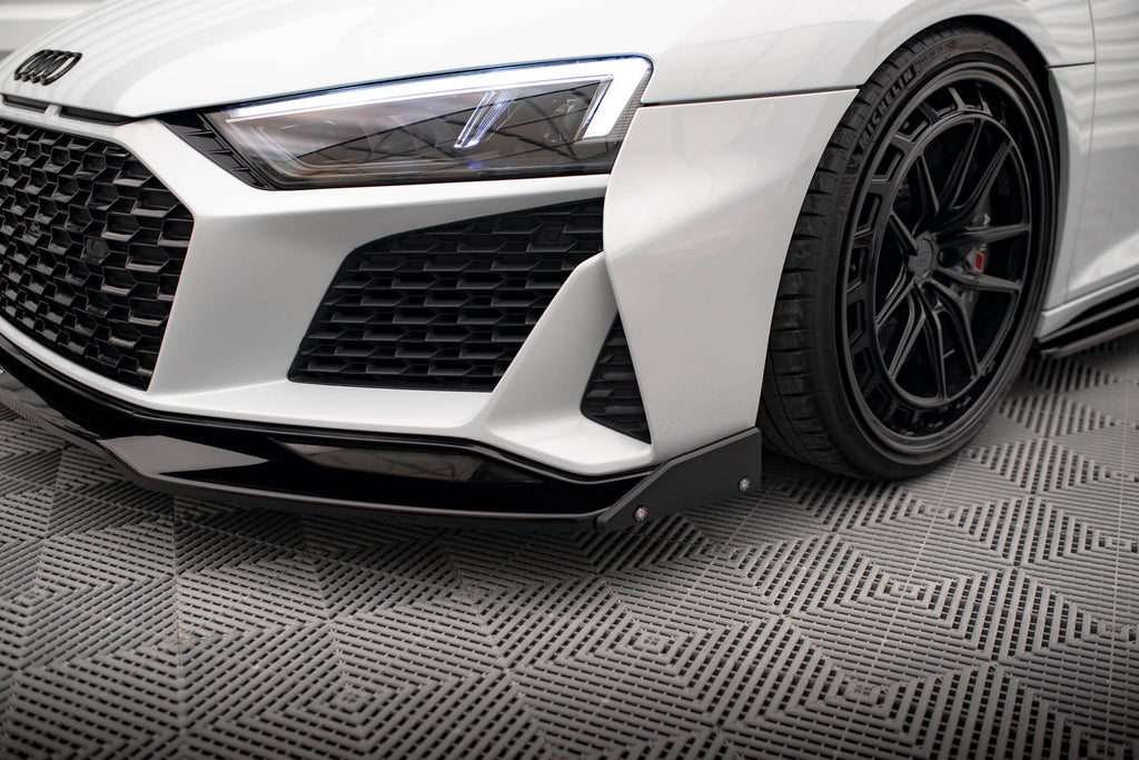 MAXTON DESIGN FRONT SPLITTER V.3 + FLAPS AUDI R8 MK2 FACELIFT