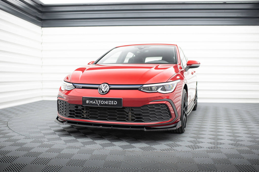 MAXTON DESIGN FRONT SPLITTER + FLAPS V.3 VOLKSWAGEN GOLF 8 GTI / R-LINE