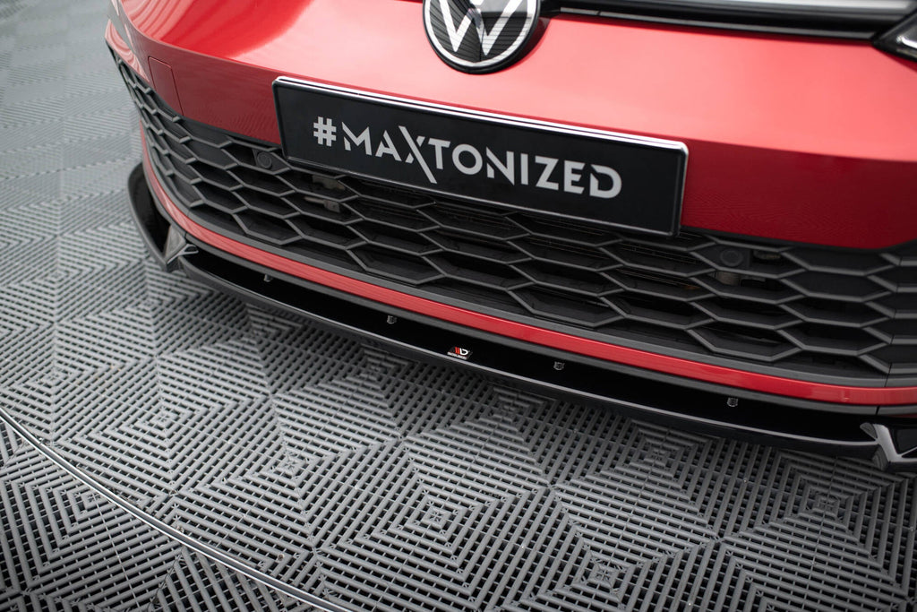 MAXTON DESIGN FRONT SPLITTER + FLAPS V.3 VOLKSWAGEN GOLF 8 GTI / R-LINE