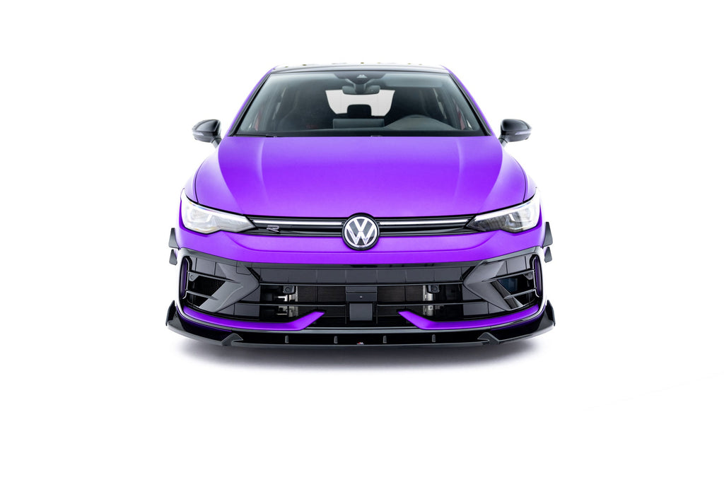 MAXTON DESIGN Front Splitter V.3 + Flaps Volkswagen Golf R Mk8 Facelift