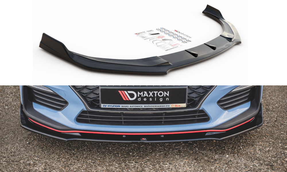 MAXTON DESIGN FRONT SPLITTER V.3 HYUNDAI I30 N (Elantra GT) MK3 HATCHBACK/ FASTBACK