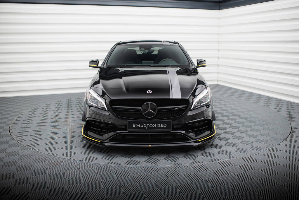 MAXTON DESIGN FRONT SPLITTER V.3 MERCEDES-AMG CLA 45 AERO C117 FACELIFT