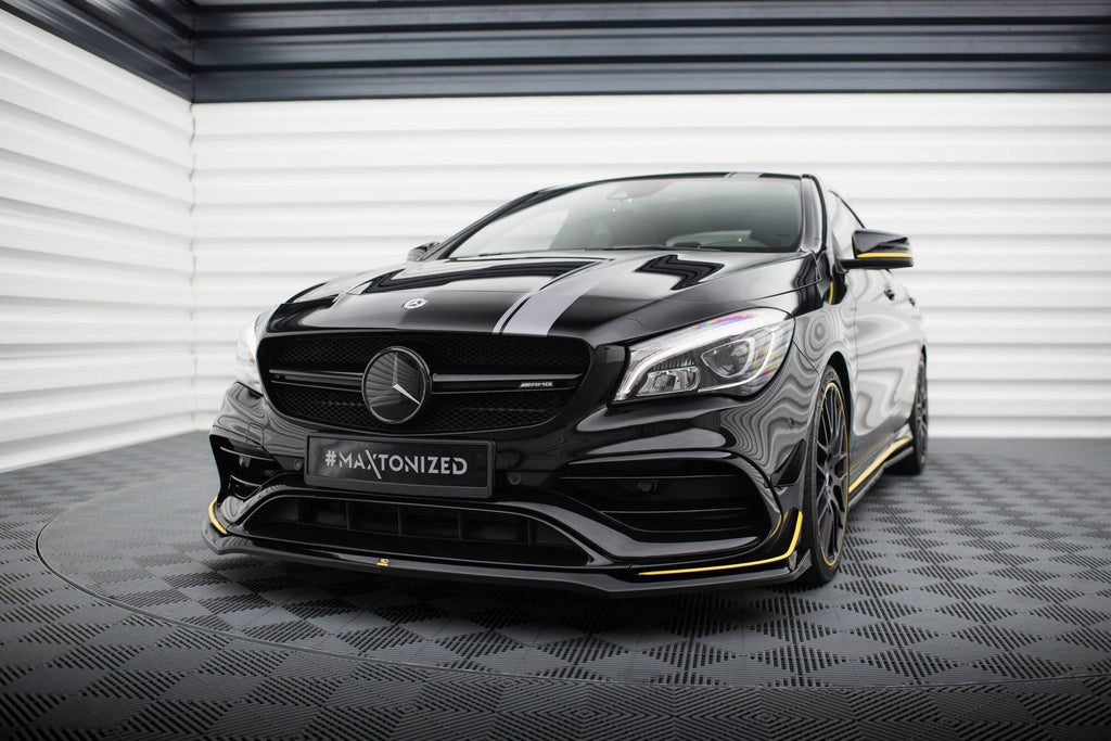 MAXTON DESIGN FRONT SPLITTER V.3 MERCEDES-AMG CLA 45 AERO C117 FACELIFT