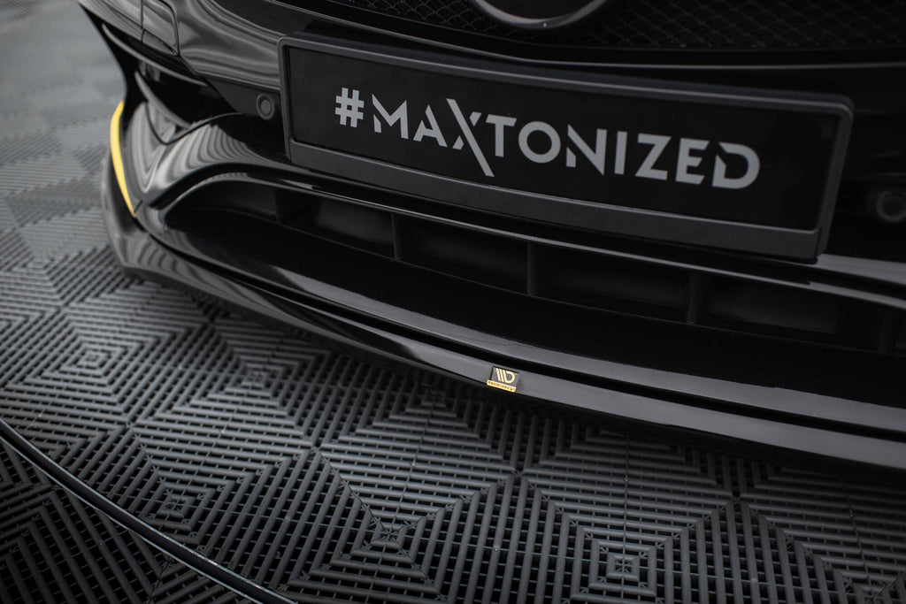 MAXTON DESIGN FRONT SPLITTER V.3 MERCEDES-AMG CLA 45 AERO C117 FACELIFT