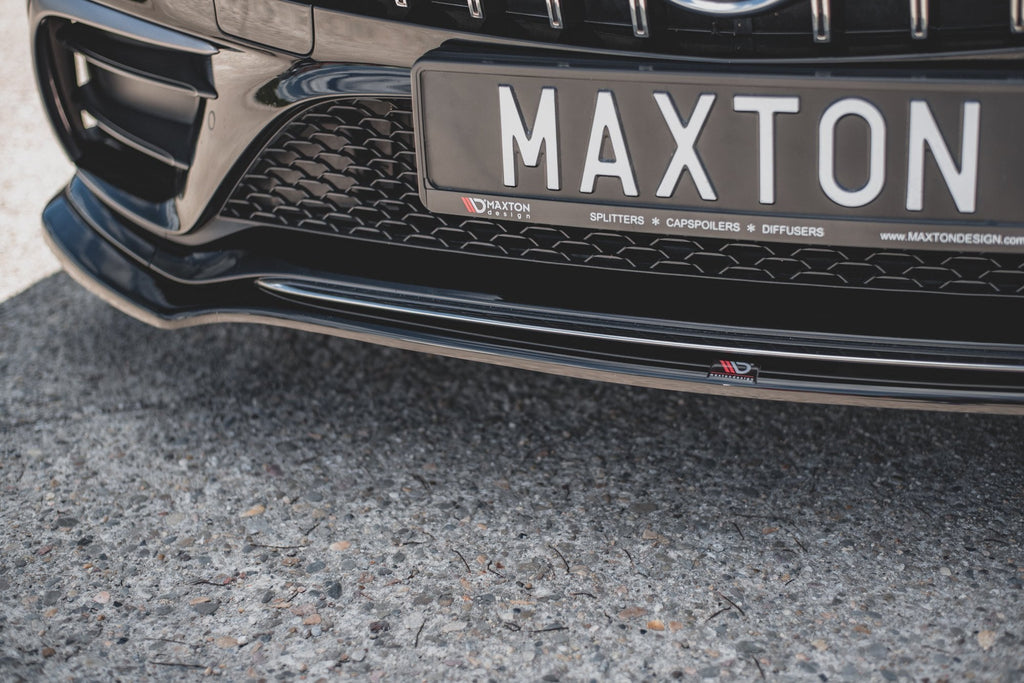 MAXTON DESIGN FRONT SPLITTER V.3 MERCEDES CLS AMG-LINE / 53AMG C257