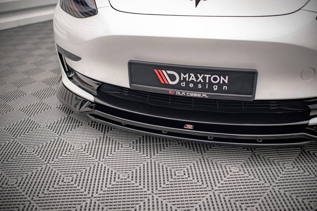 MAXTON DESIGN FRONT SPLITTER V.3 TESLA MODEL 3