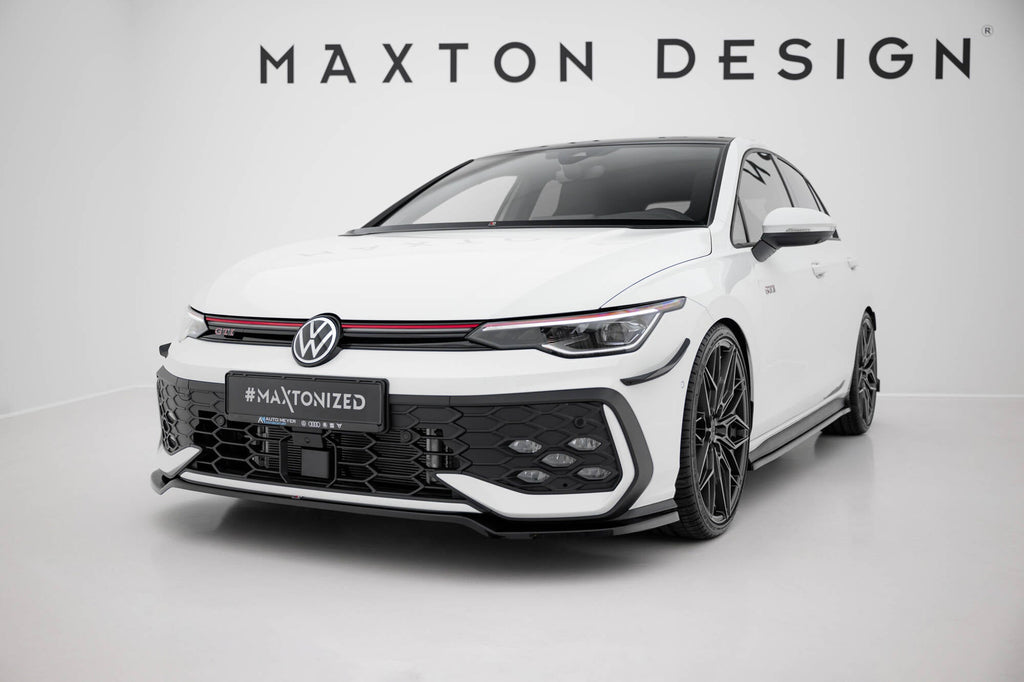 MAXTON DESIGN Front Splitter V.3 Volkswagen Golf GTI / GTE / R-Line Mk8 Facelift