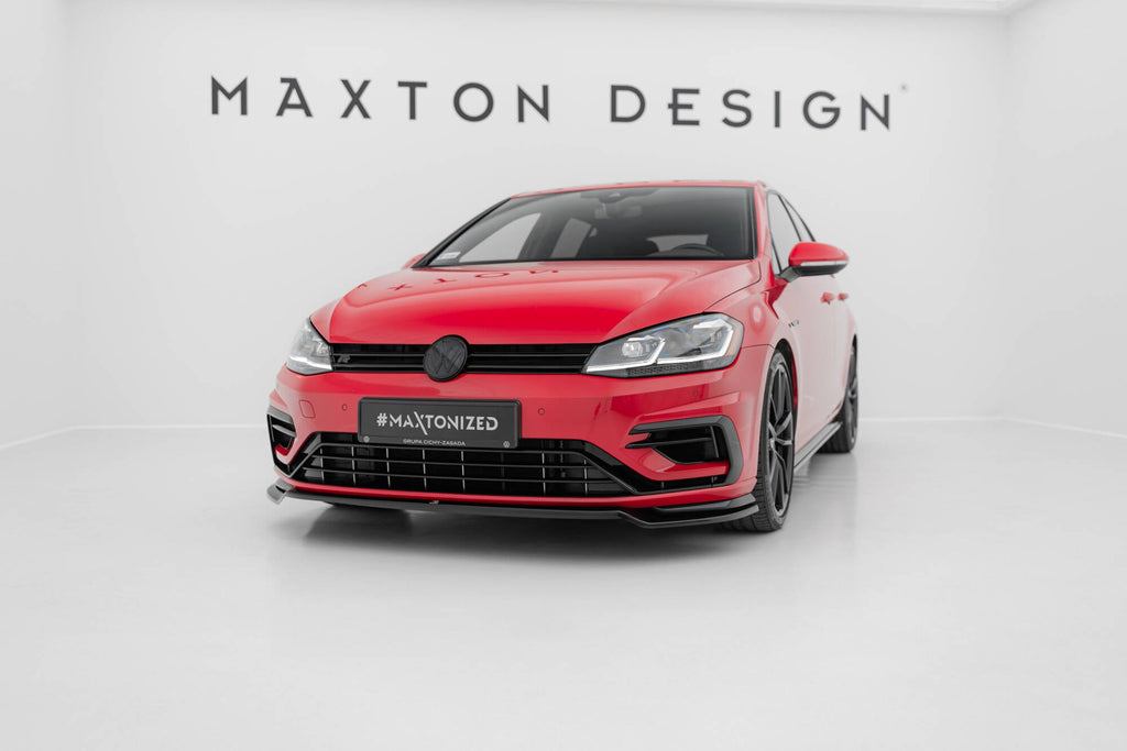 MAXTON DESIGN FRONT SPLITTER V.3 VW GOLF VII R (FACELIFT)