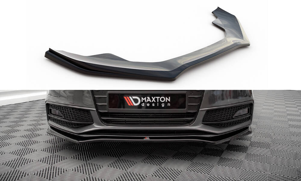 MAXTON DESIGN Front Splitter V.4 Audi A4 S-Line / S4 B8 Facelift