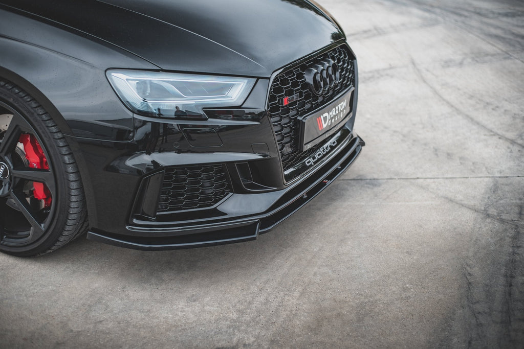 MAXTON DESIGN FRONT SPLITTER V.4 AUDI RS3 8V FACELIFT Sportback