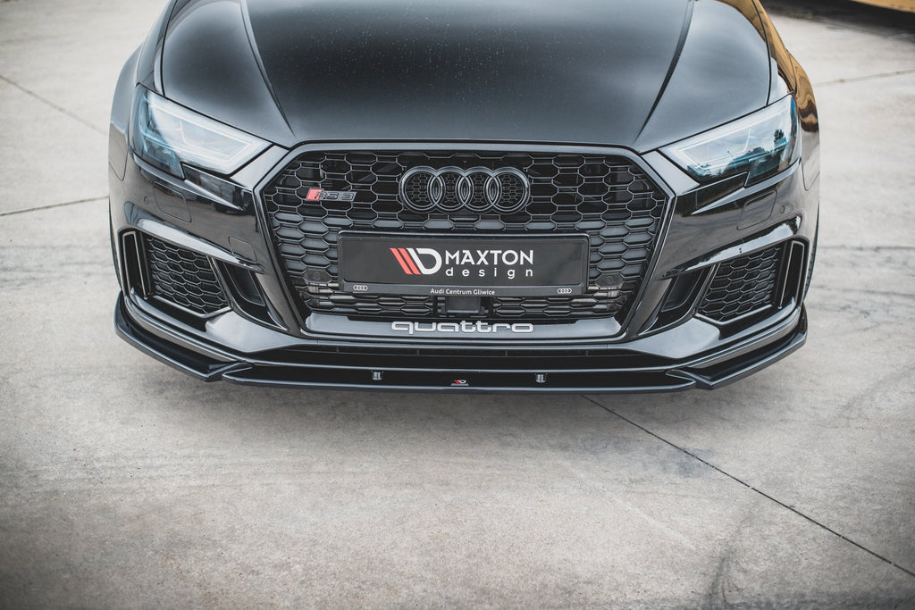 MAXTON DESIGN FRONT SPLITTER V.4 AUDI RS3 8V FACELIFT Sportback