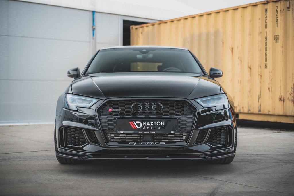 MAXTON DESIGN FRONT SPLITTER V.4 AUDI RS3 8V FACELIFT Sportback