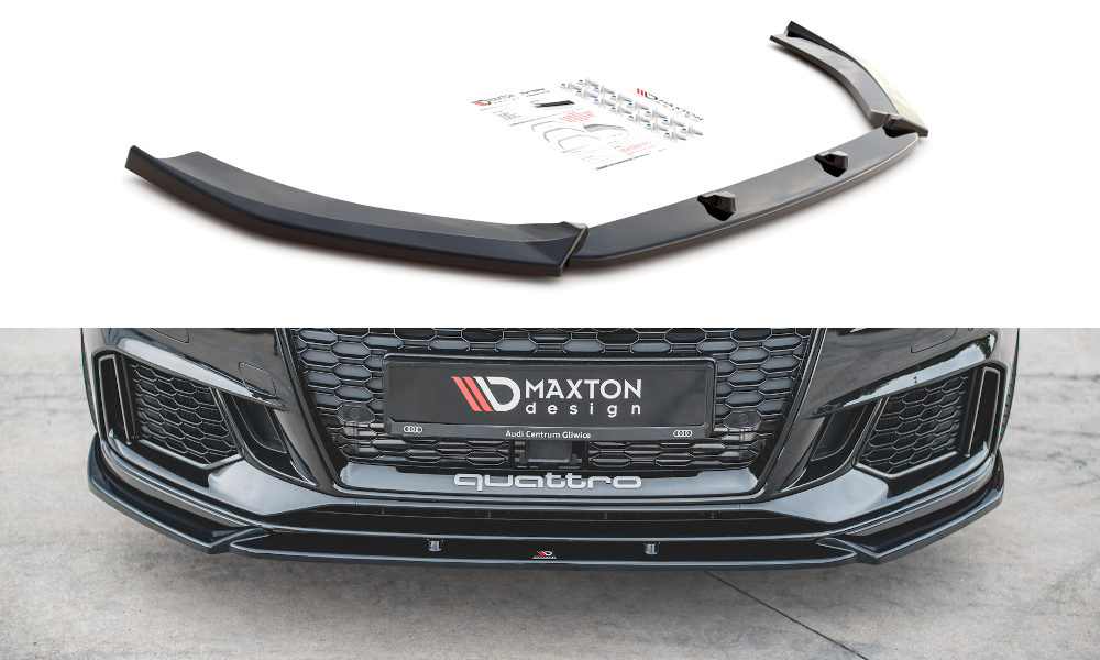 MAXTON DESIGN FRONT SPLITTER V.4 AUDI RS3 8V FACELIFT Sportback