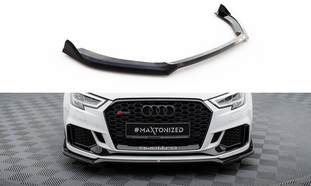 MAXTON DESIGN FRONT SPLITTER V.4 AUDI RS3 SEDAN 8V FACELIFT