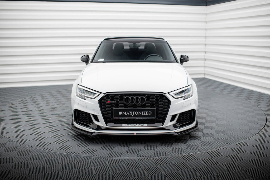 MAXTON DESIGN FRONT SPLITTER V.4 AUDI RS3 SEDAN 8V FACELIFT