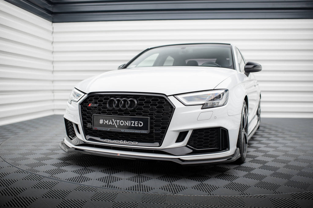 MAXTON DESIGN FRONT SPLITTER V.4 AUDI RS3 SEDAN 8V FACELIFT