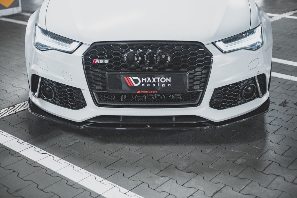 MAXTON DESIGN FRONT SPLITTER V.4 AUDI RS6 C7