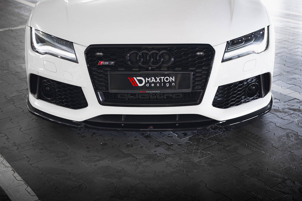 MAXTON DESIGN Front Splitter V.4 Audi RS7 C7