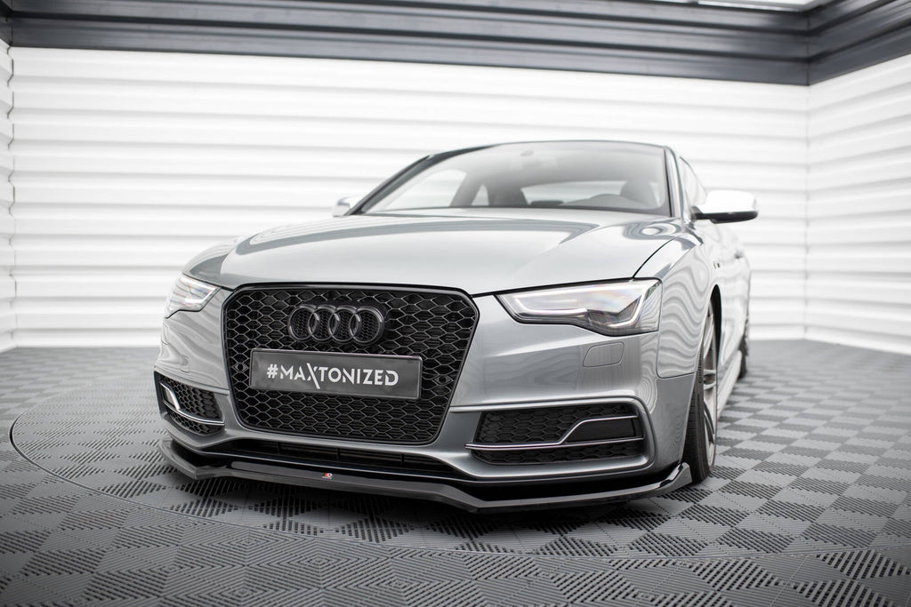 MAXTON DESIGN FRONT SPLITTER V.4 AUDI S5 / A5 S-LINE COUPE / SPORTBACK 8T FACELIFT