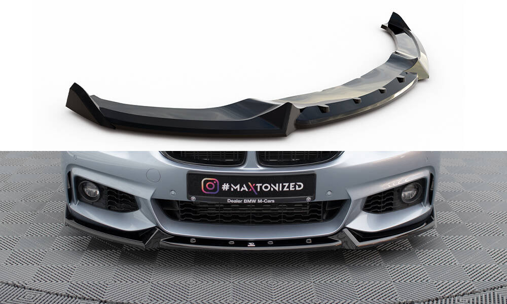 MAXTON DESIGN FRONT SPLITTER V.4 BMW 4 COUPE M-PACK F32