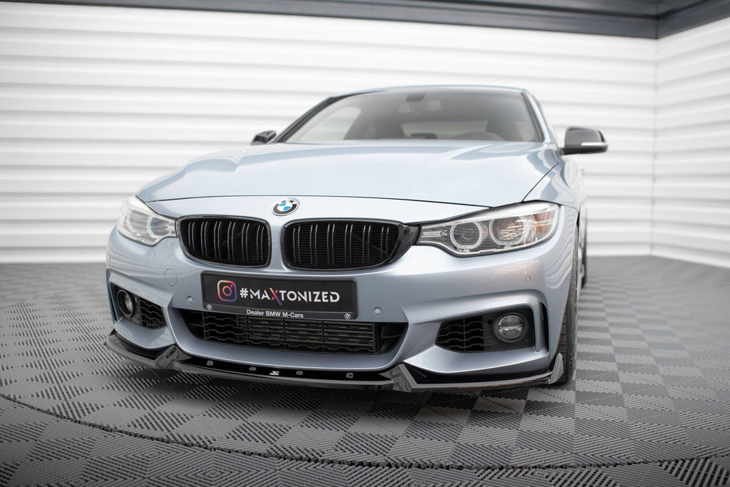 MAXTON DESIGN FRONT SPLITTER V.4 BMW 4 COUPE M-PACK F32