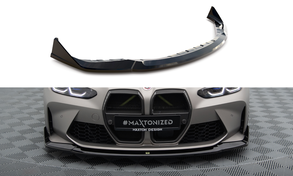 MAXTON DESIGN FRONT SPLITTER V.4 CSL LOOK BMW M4 G82 / M3 G80