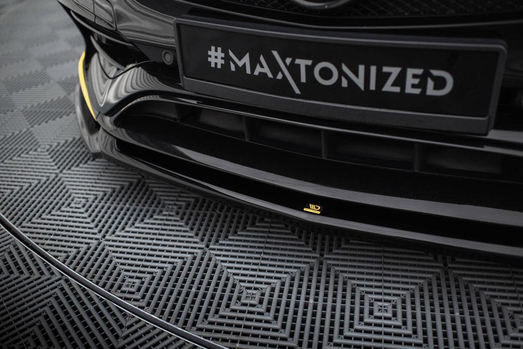 MAXTON DESIGN FRONT SPLITTER V.4 MERCEDES-AMG CLA 45 AERO C117 FACELIFT