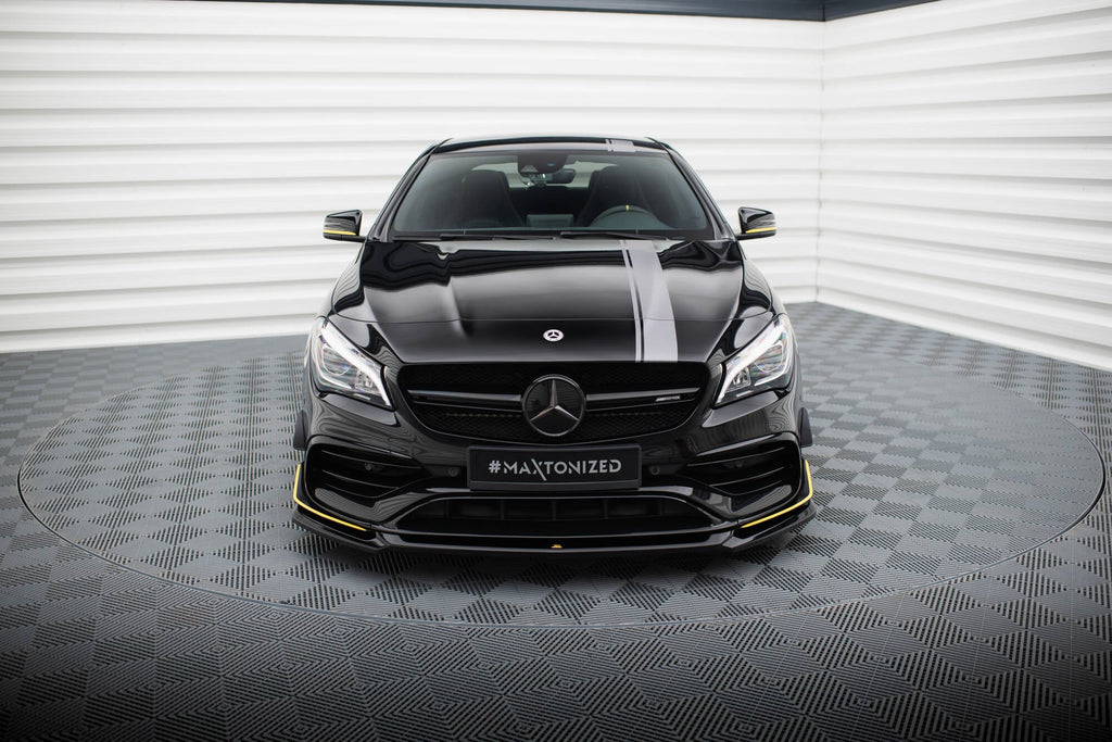 MAXTON DESIGN FRONT SPLITTER V.4 MERCEDES-AMG CLA 45 AERO C117 FACELIFT