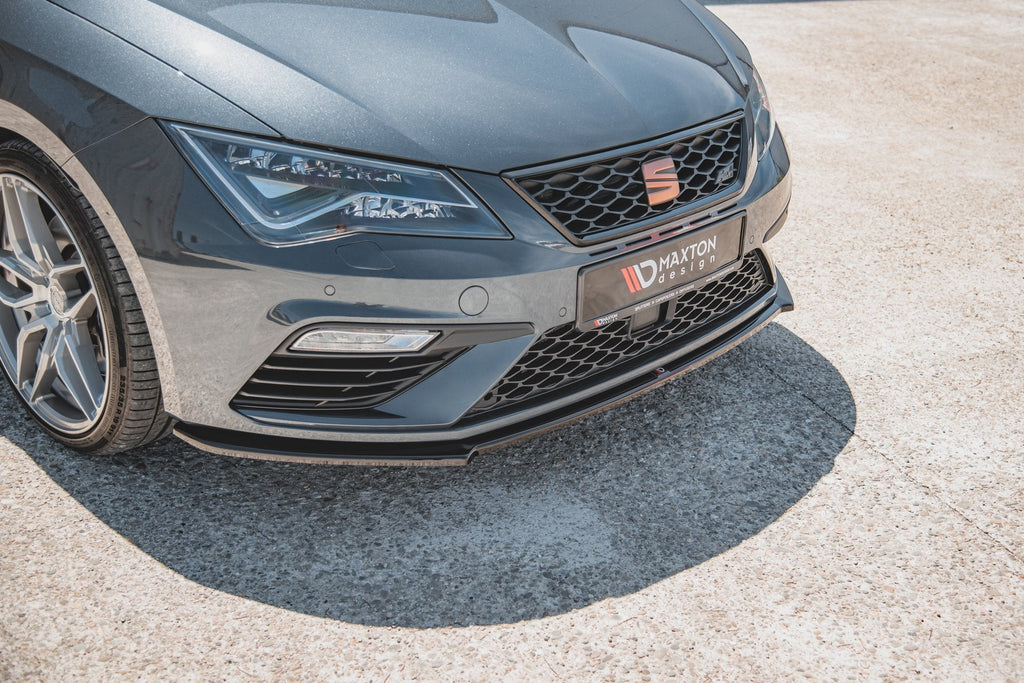 MAXTON DESIGN FRONT SPLITTER V.4 SEAT LEON CUPRA / FR MK3 FL