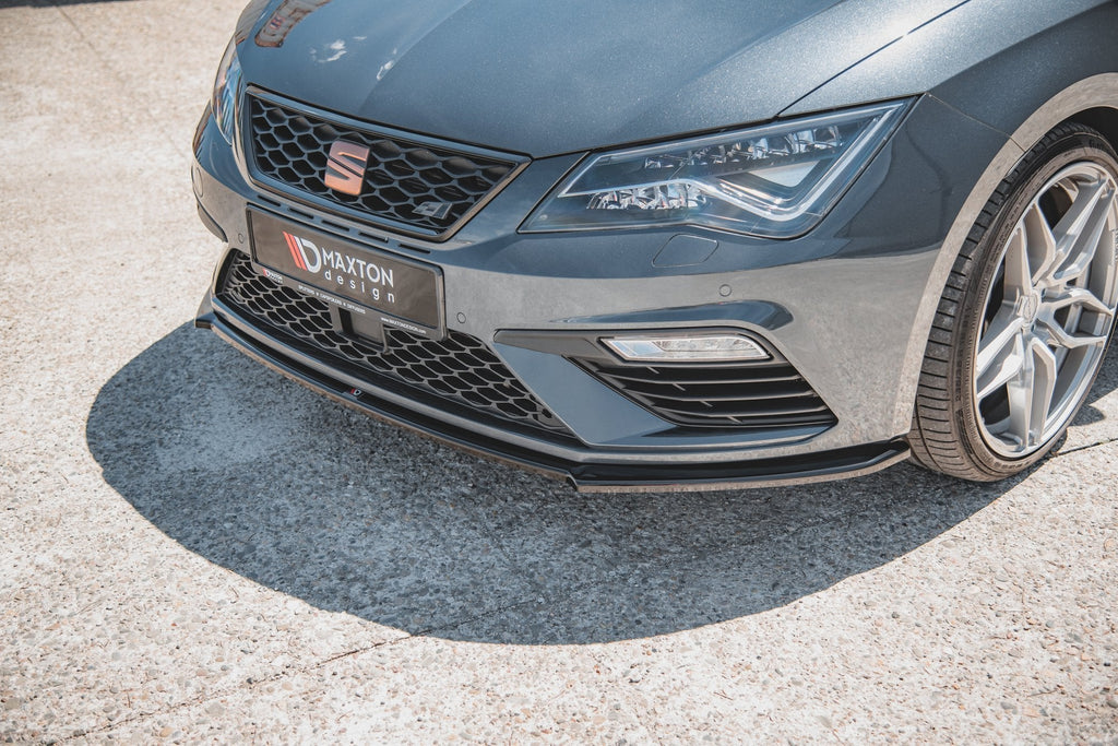 MAXTON DESIGN FRONT SPLITTER V.4 SEAT LEON CUPRA / FR MK3 FL