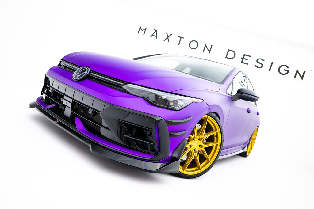 MAXTON DESIGN Front Splitter V.4 Volkswagen Golf R Mk8 Facelift