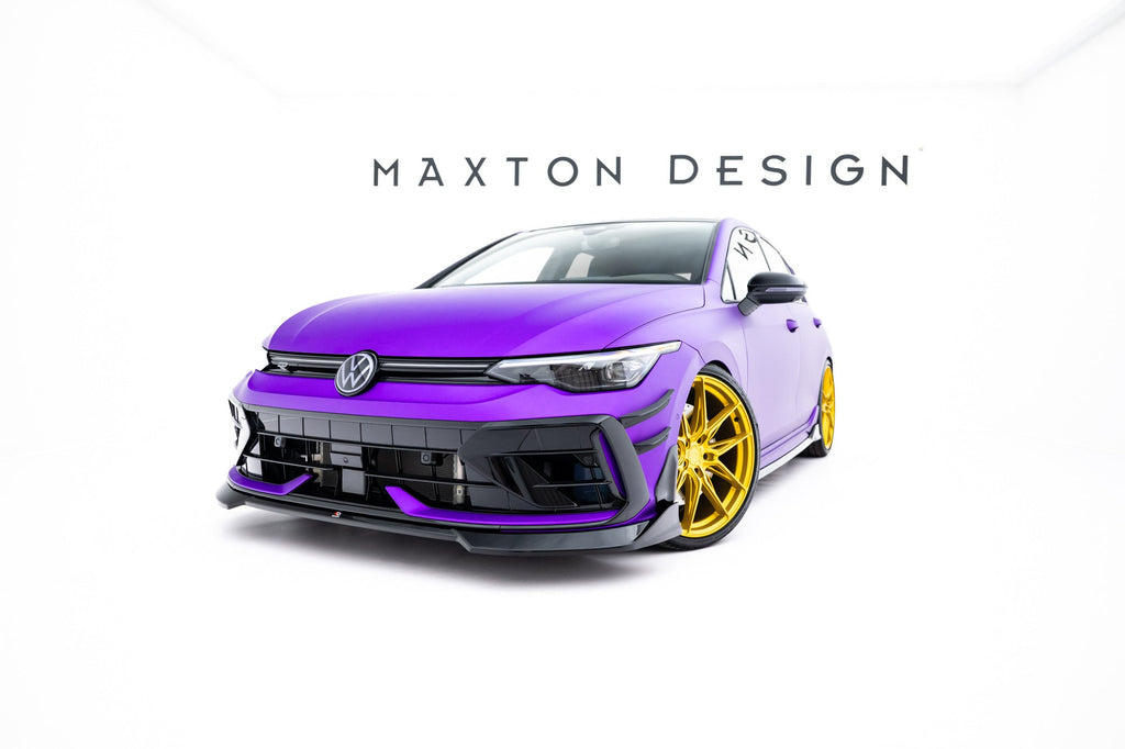 MAXTON DESIGN Front Splitter V.4 Volkswagen Golf R Mk8 Facelift