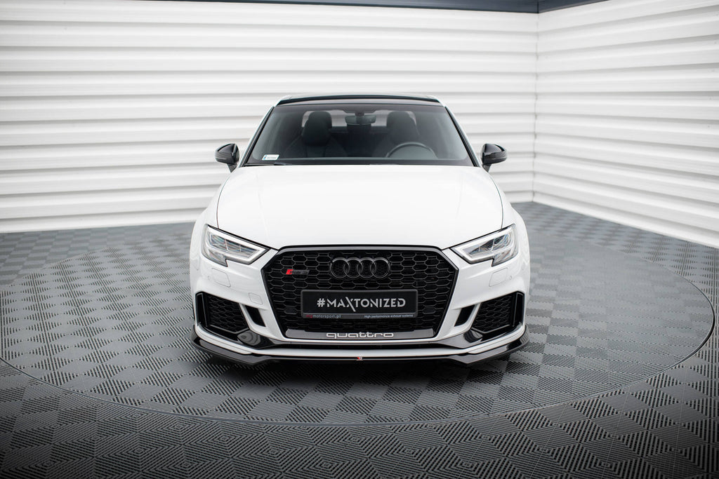 MAXTON DESIGN FRONT SPLITTER V.5 AUDI RS3 SEDAN 8V FACELIFT