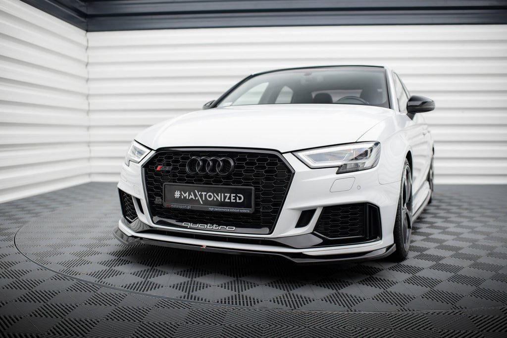 MAXTON DESIGN FRONT SPLITTER V.5 AUDI RS3 SEDAN 8V FACELIFT