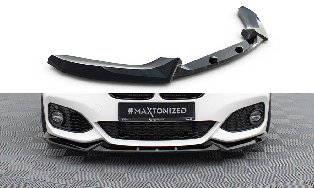 MAXTON DESIGN Front Splitter V.5 BMW 1 M-Pack / M140i F20 Facelift