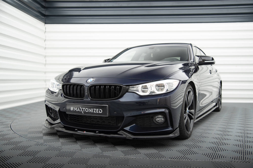 MAXTON DESIGN FRONT SPLITTER V.5 BMW 4 COUPE / GRAN COUPE / CABRIO M-PACK F32 / F36 / F33