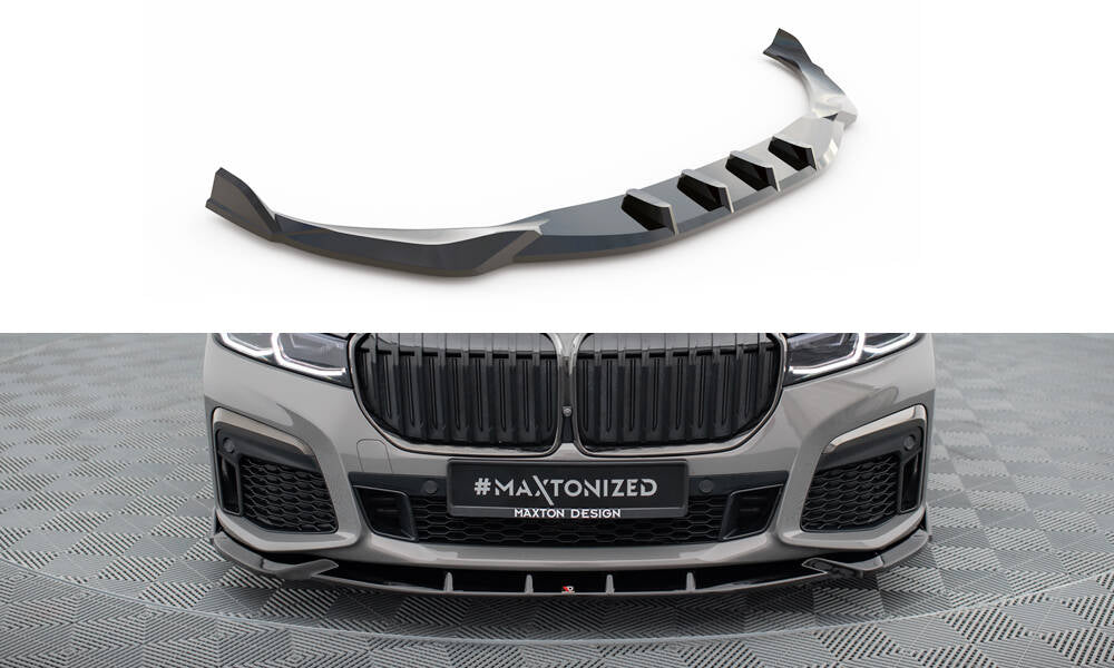 MAXTON DESIGN FRONT SPLITTER V.5 BMW 7 G11 M-PACK FACELIFT