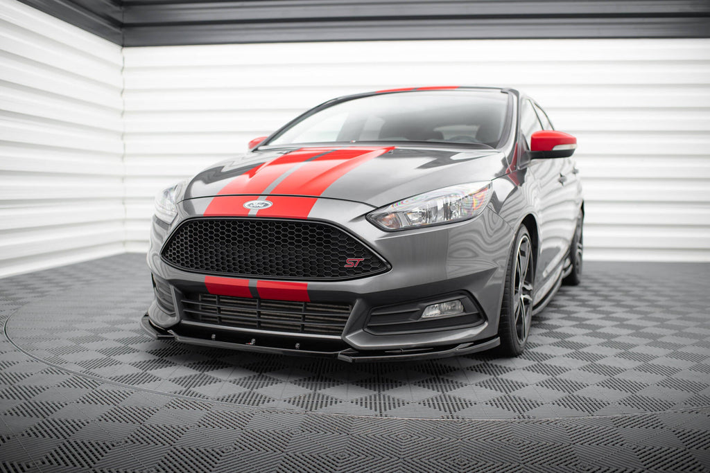 MAXTON DESIGN FRONT SPLITTER V.5 FORD FOCUS ST MK3 FACELIFT