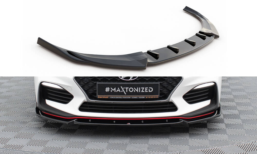 MAXTON DESIGN FRONT SPLITTER V.5 HYUNDAI I30 N (ELANTRA GT) MK3 HATCHBACK/ FASTBACK