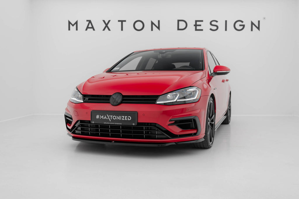 MAXTON DESIGN FRONT SPLITTER V.5 VW GOLF 7 R / R-LINE FACELIFT