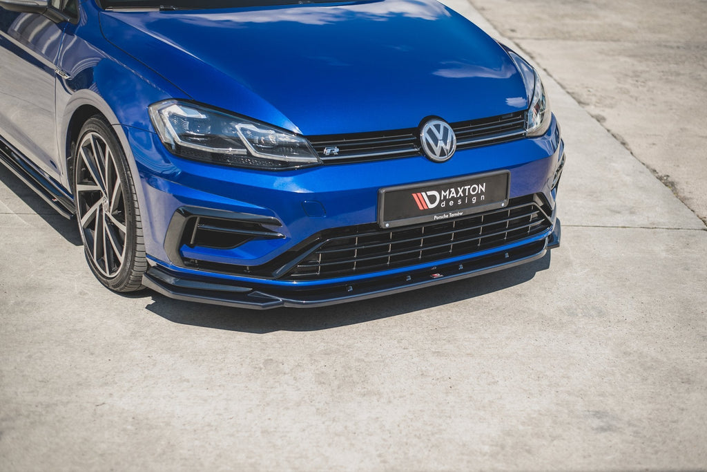 MAXTON DESIGN FRONT SPLITTER V.9 VW GOLF 7 R FACELIFT