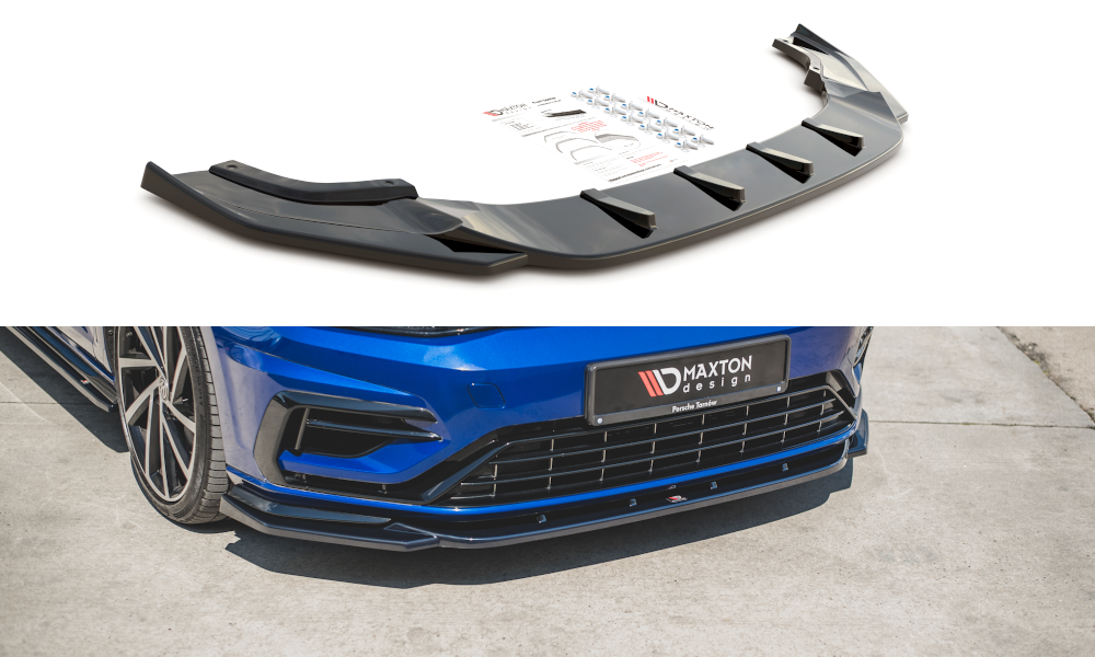 MAXTON DESIGN FRONT SPLITTER V.9 VW GOLF 7 R FACELIFT