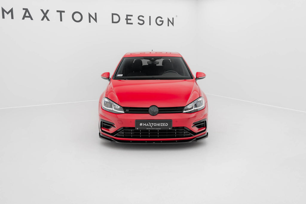 MAXTON DESIGN FRONT SPLITTER V.9 VW GOLF 7 R FACELIFT
