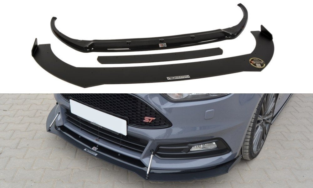 MAXTON DESIGN HYBRID FRONT SPLITTER V.2 FORD FOCUS ST MK3 FL