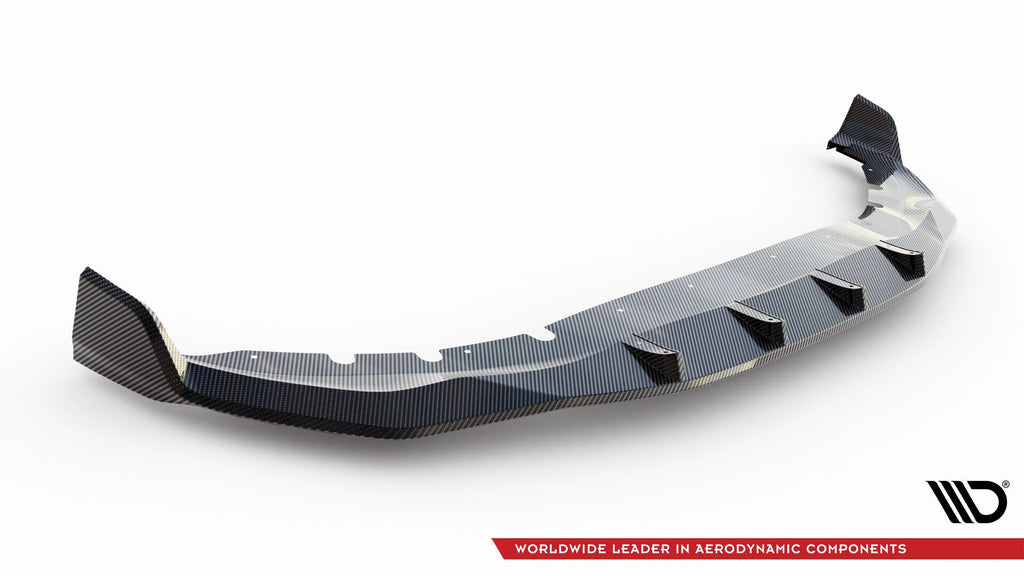 MAXTON DESIGN Carbon Fiber Front Splitter + ABS Splitter BMW 7 M-Pack G11 Facelift