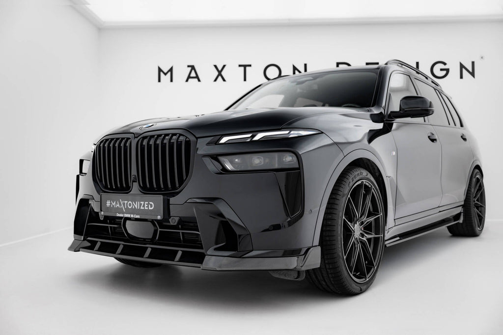 MAXTON DESIGN Carbon Fiber Front Splitter BMW X7 M-Pack G07 Facelift