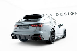 MAXTON DESIGN Carbon Fiber Rear Side Splitters Audi RS6 C8 (set for carbon fiber valance)
