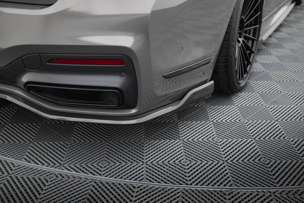 MAXTON DESIGN Carbon Fiber Rear Splitter BMW 7 M-Pack G11 / G12 Facelift