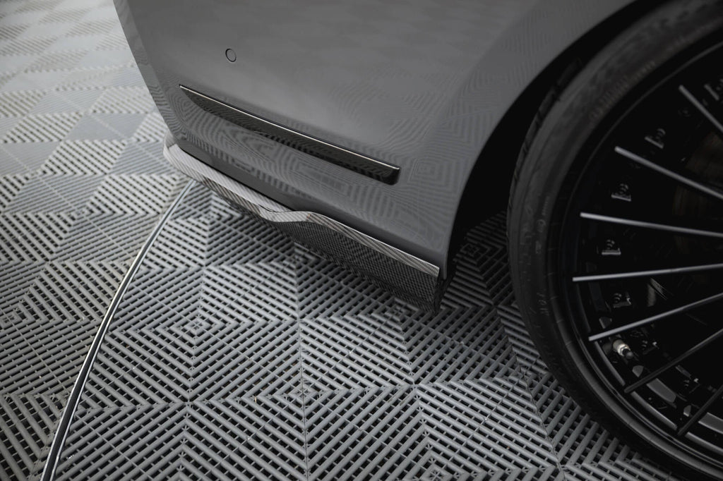 MAXTON DESIGN Carbon Fiber Rear Splitter BMW 7 M-Pack G11 / G12 Facelift
